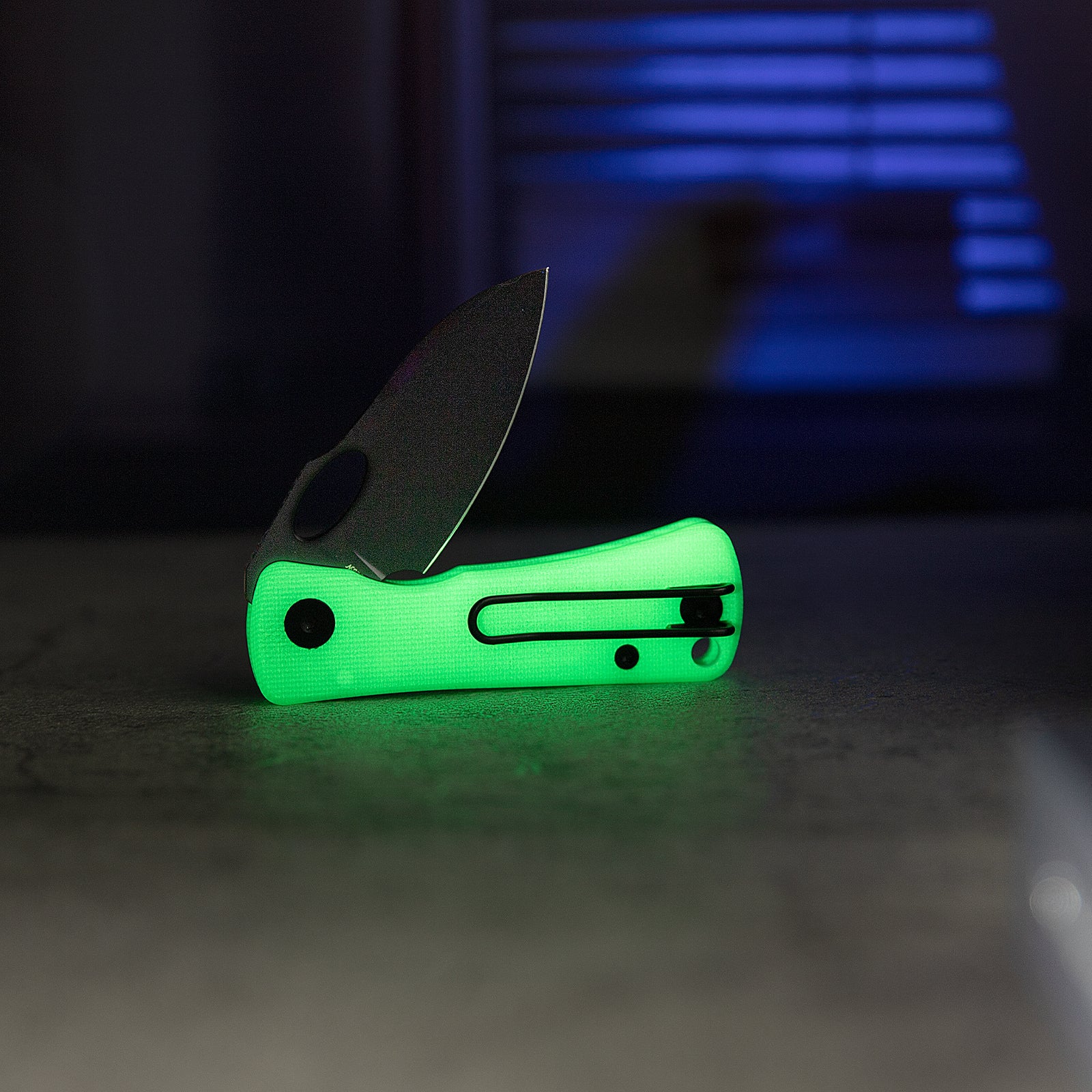 Andromeda-TG Button Liner Lock EDC Folding Knfe,2.3" 14C28N Steel Blade,G10 Handle