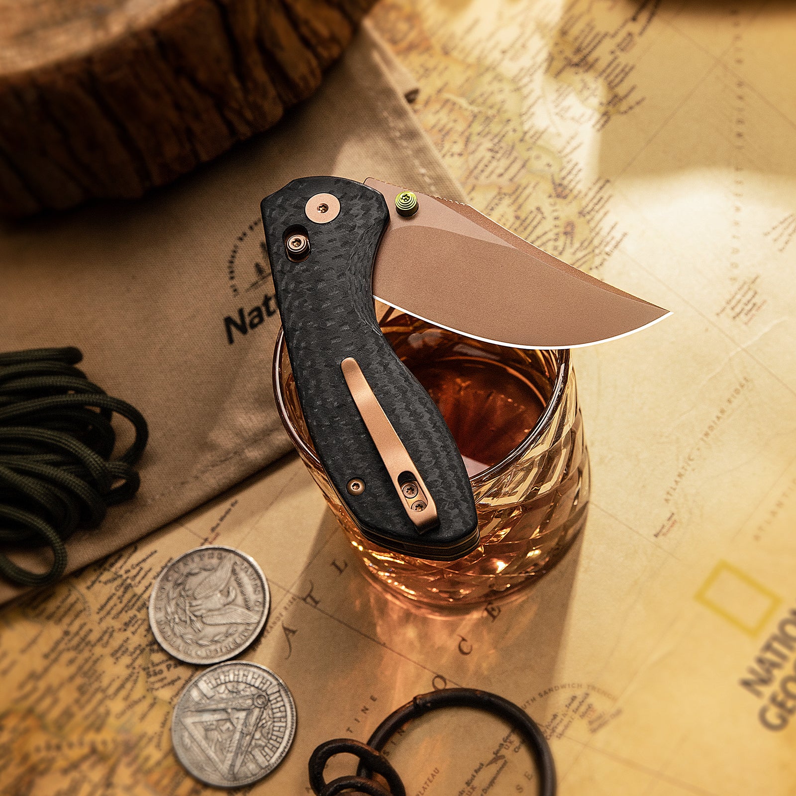 Складаний кишеньковий ніж Hornet-04G Axis Lock EDC, лезо 3,34 дюйма зі сталі 14C28N, ручка з мікарти