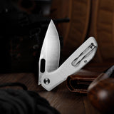 Gecko-WG Liner Lock EDC Folding Pocket Knife,3.4'' 14C28N Steel Blade,G10 Handle