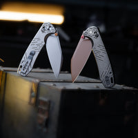 Firefly Ultra-RG Crossbar Lock EDC Folding Pocket Knife,2.99" M390 Steel Blade,Titanium Handle