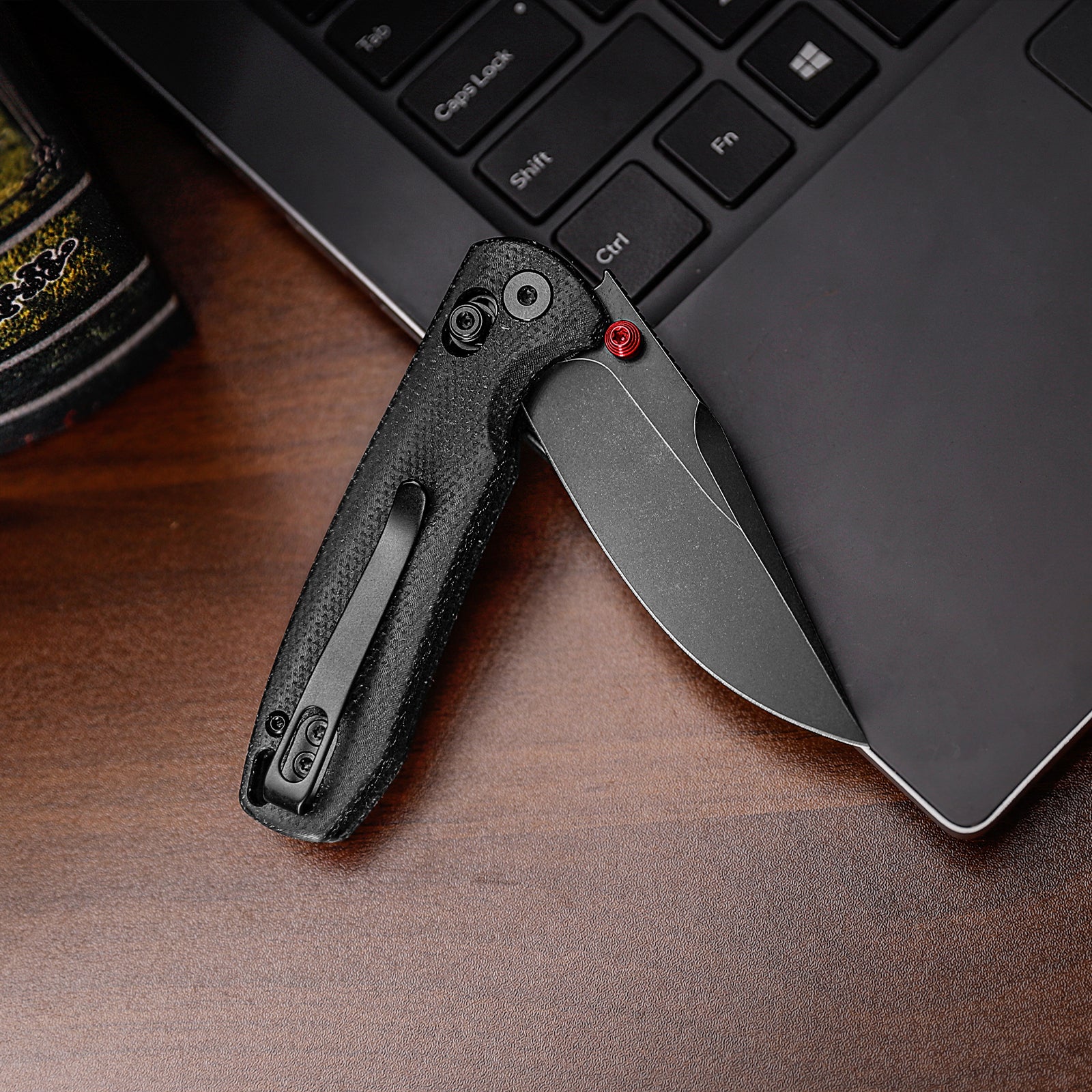 Butterfly-BM Crossbar Lock EDC Folding Pocket Knife,3.03'' 14C28N Steel Blade,Micarta Handle