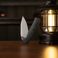 Hornet Pro-BM Button Line Lock EDC Folding Pocket Knife,3.34" 14C28N Steel Blade,Micarta Handle