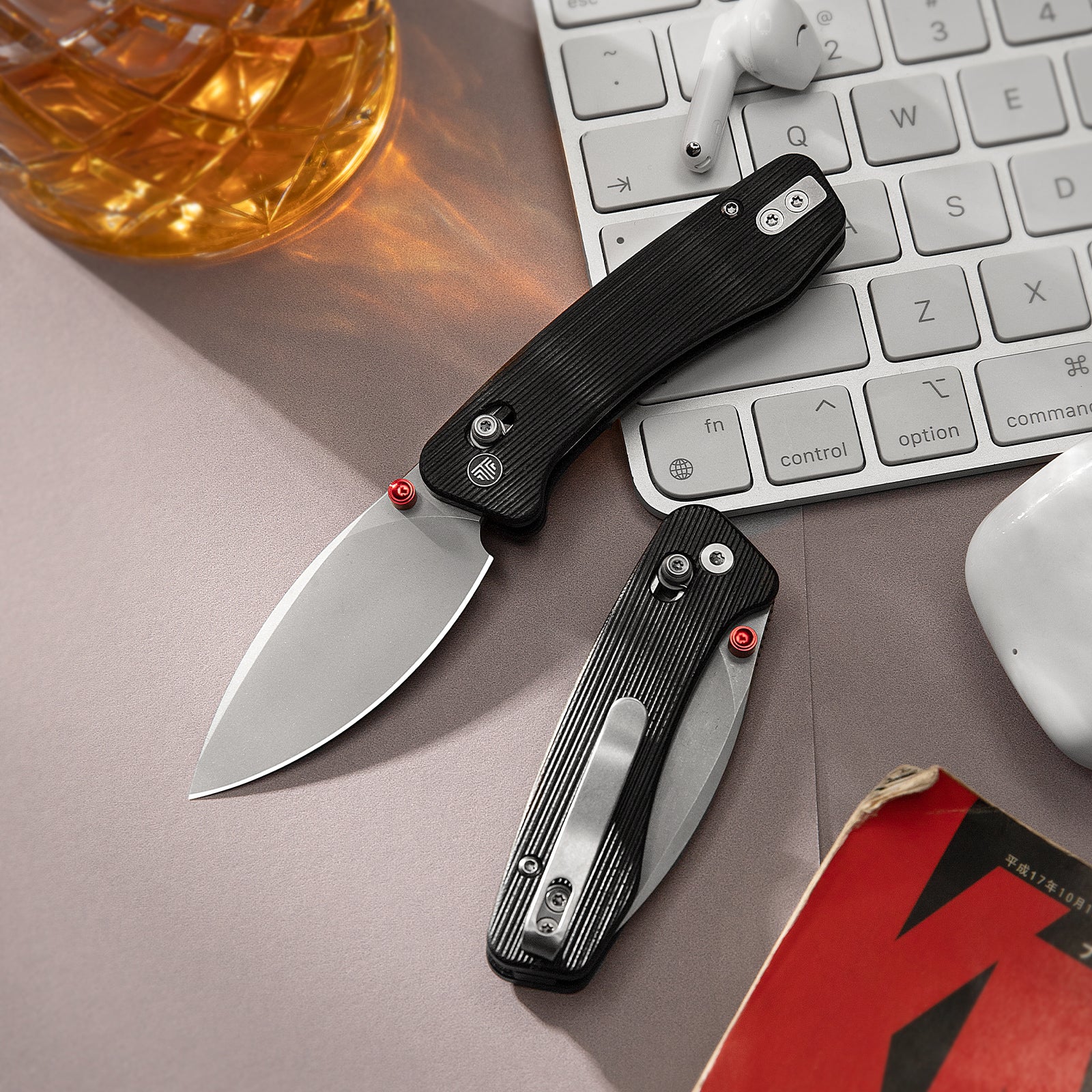 Складаний кишеньковий ніж Koala-B Crossbar Lock EDC, 2,56-дюймове лезо зі сталі N690, ручка з мікарти
