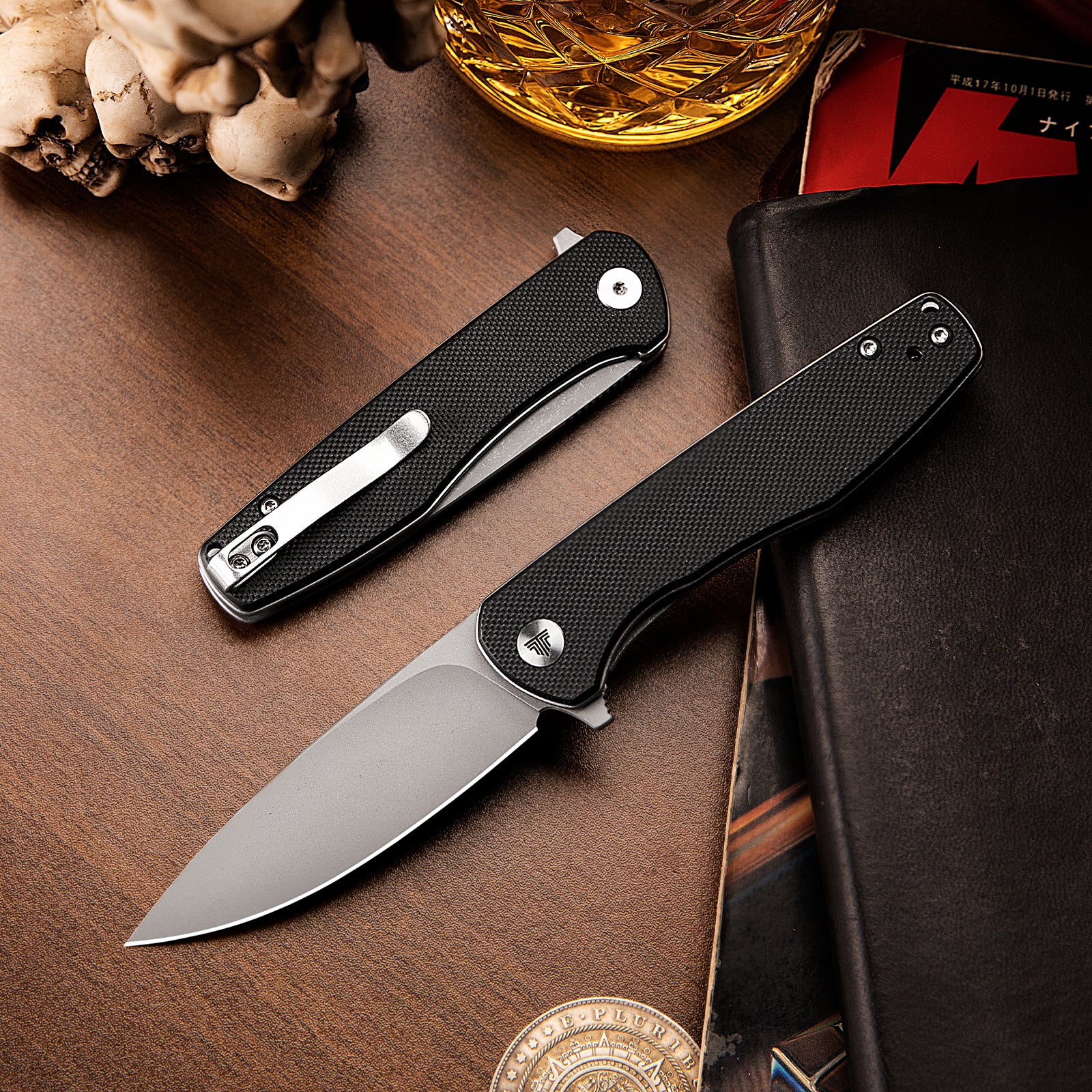 Hummingbird-BG Liner Lock EDC Folding Pocket Knife 2.99'' 14C28N Steel Blade,G10 Handle