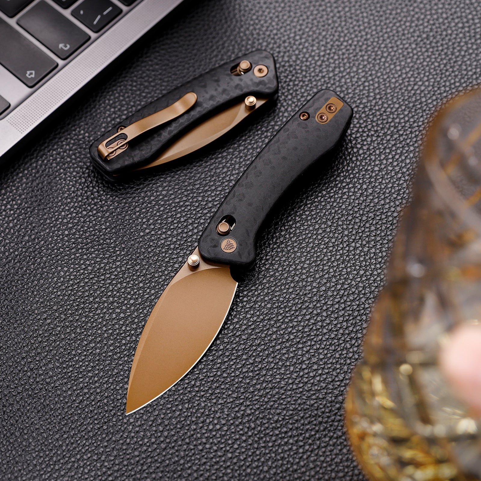 Koala-CG Crossbar Lock EDC Folding Pocket Knife,2.56'' N690 Steel Blade, Carbon Fiber G10 Handle