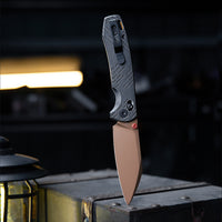 Firefly Ultra-RG Crossbar Lock EDC Folding Pocket Knife,2.99" M390 Steel Blade,Titanium Handle