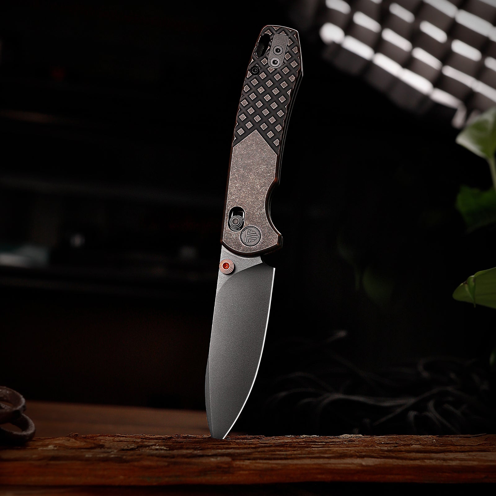 Dragonfly-Cu Axis Lock EDC Folding Pocket Knife,2.99'' 14C28N Steel Blade,Cu Handle