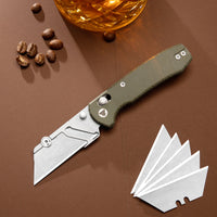 Puppy GM Crossbar Lock EDC Folding Pocket Knife,2.62'' SK5 Blade,Micarta Handle