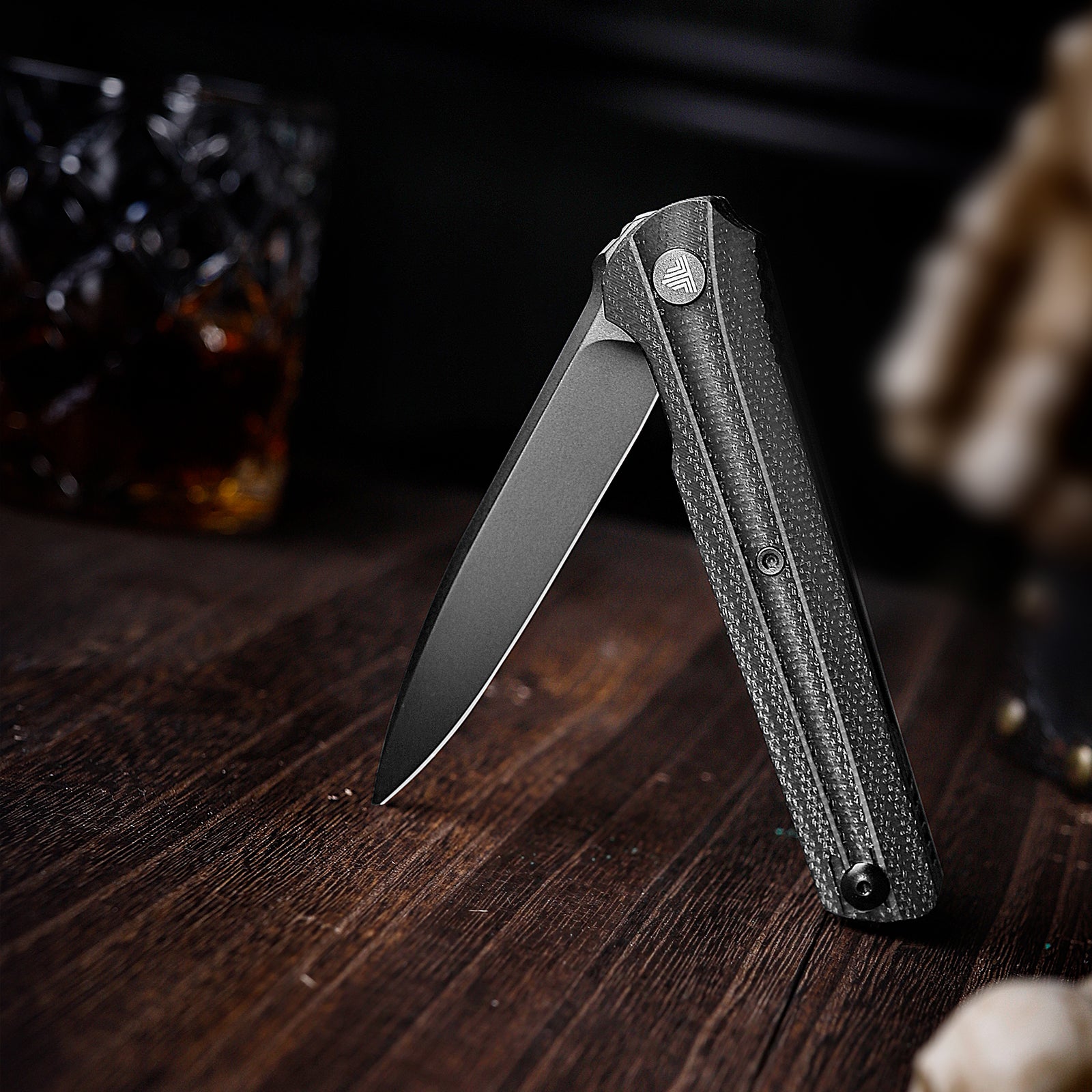 Seagu11-B Liner Lock  Folding Pocket Knife 3.4'' 14C28N Steel Blade,Micarta Handle