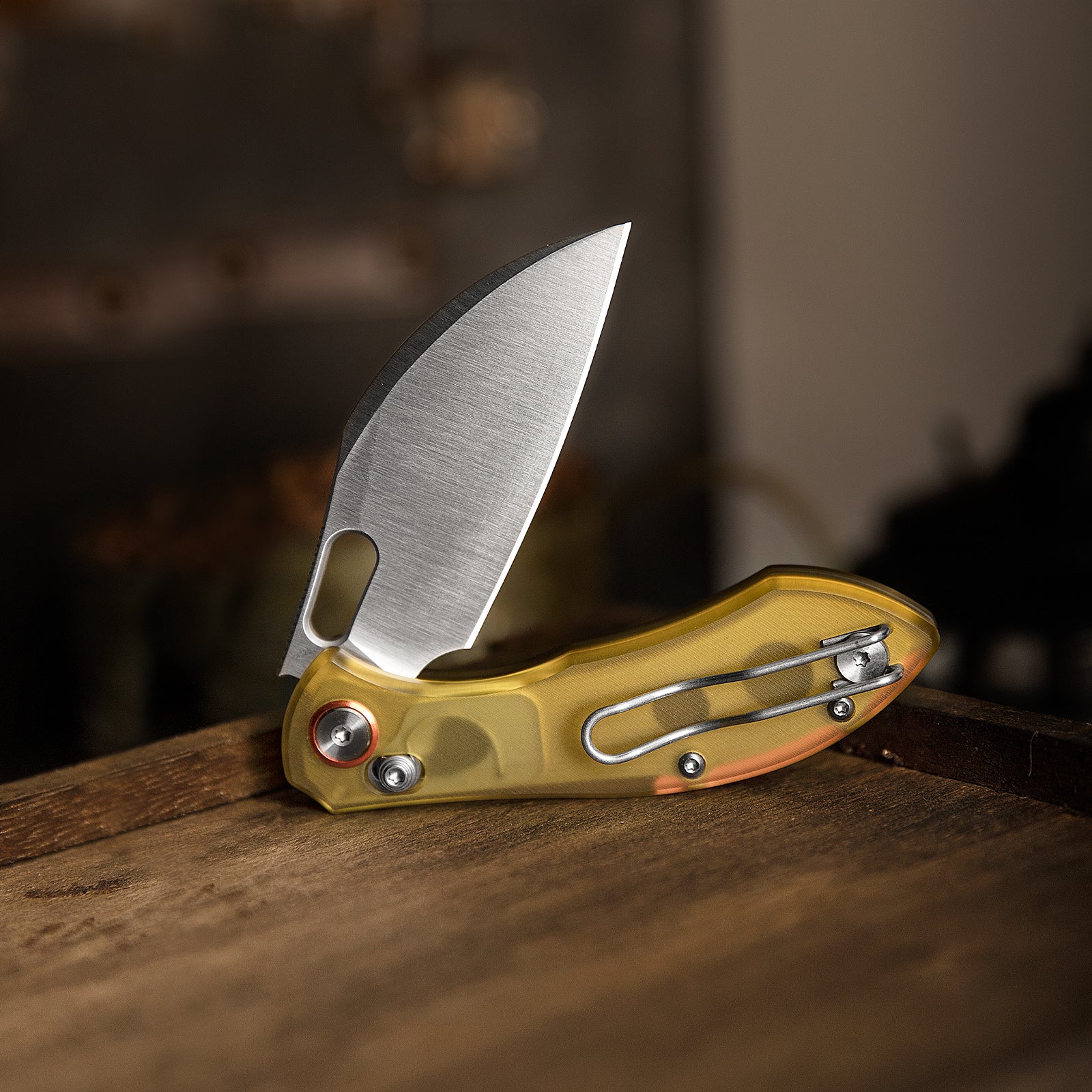 Batwing-YP Crossbar Lock Folding Pocket Knife,2.99'' 14C28N Steel Blade,PEI Handle