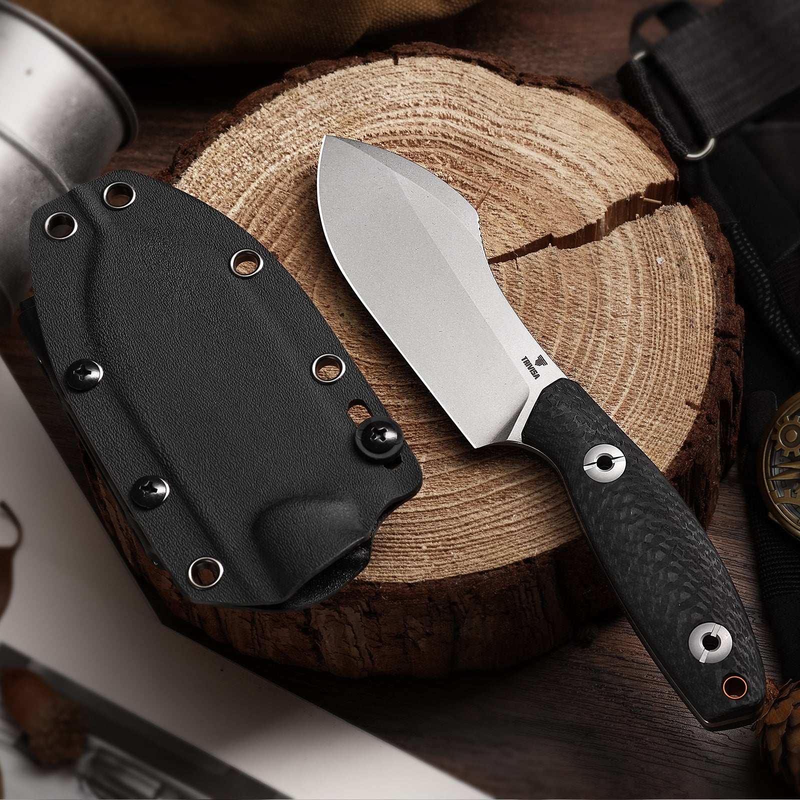 Складаний ніж Andromeda-04B Liner Lock EDC, лезо 2.04 дюйма зі сталі 14C28N, ручка з мікарти