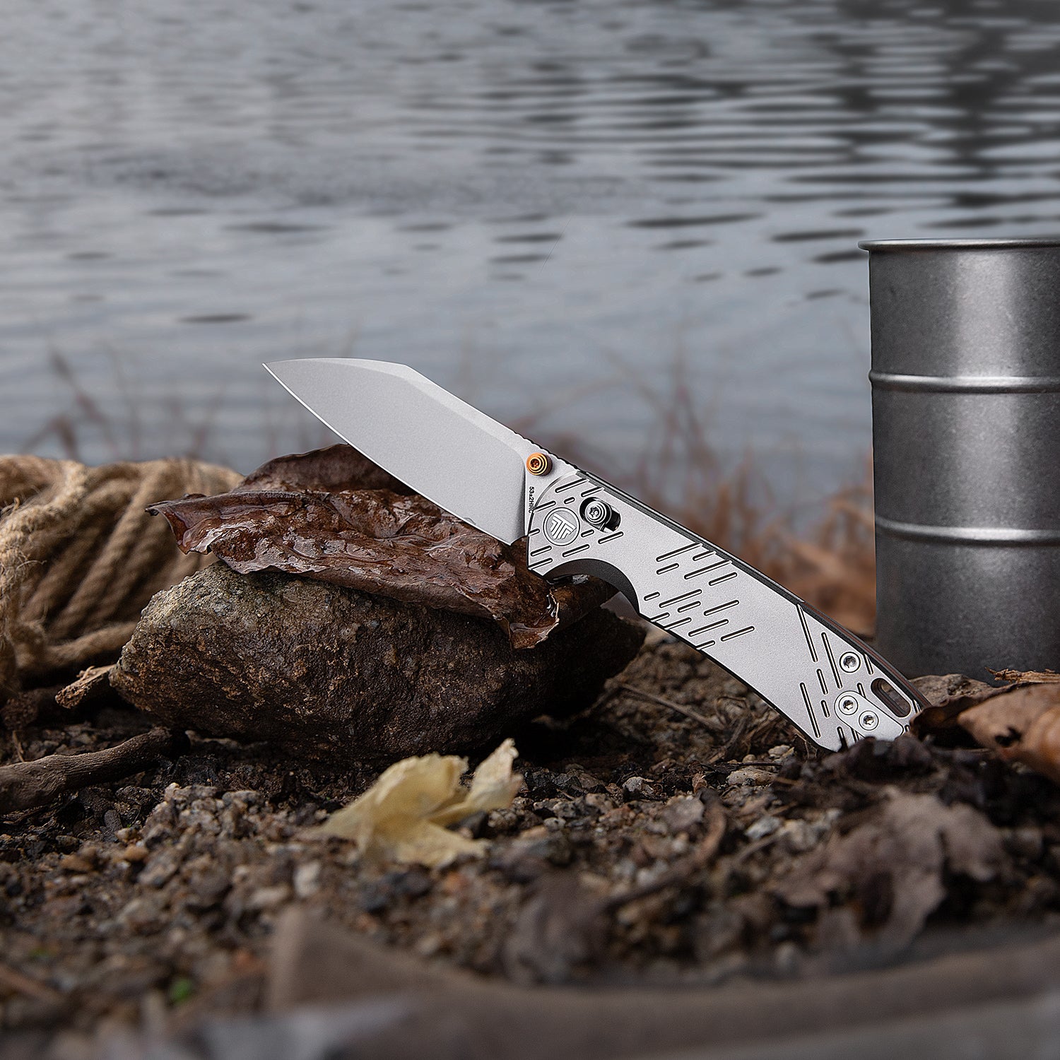 Firefly Ultra-ST Crossbar Lock EDC Folding Pocket Knife,2.99" Titanium Blade,Titanium Handle