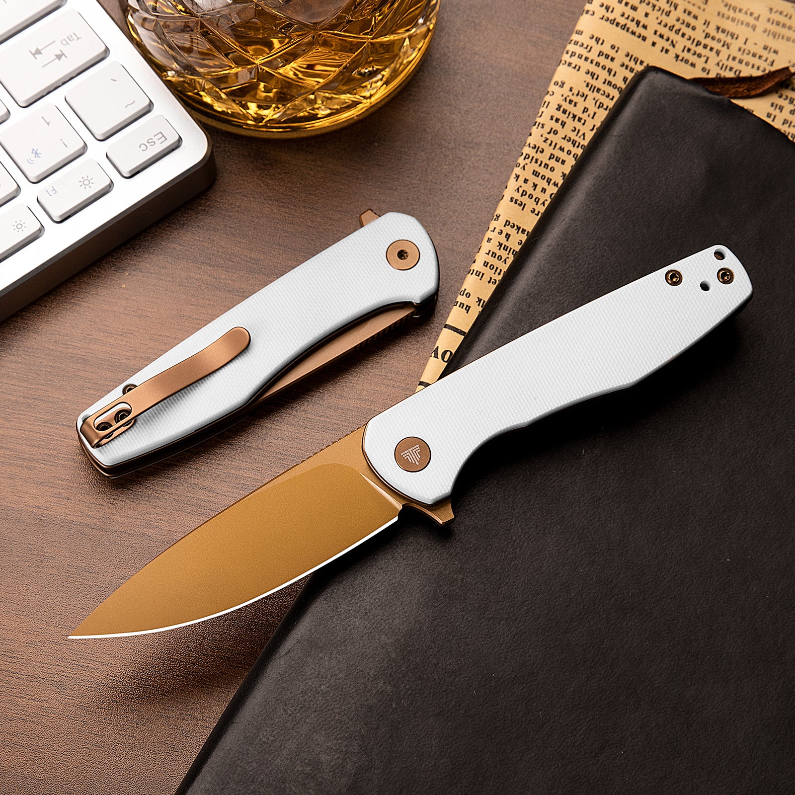 Lacerta-04B Liner Lock EDC Folding Pocket Knife 3.34'' 14C28N