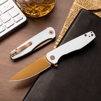 Hummingbird-WG Liner Lock EDC Folding Pocket Knife 2.99'' 14C28N Steel Blade,G10 Handle