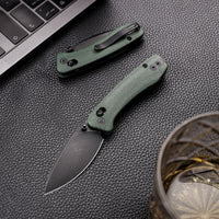 Koala-G Crossbar Lock EDC Folding Pocket Knife,2.56'' N690 Steel Blade, Micarta Handle, Green