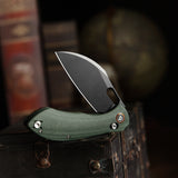 Batwing-GM Crossbar Lock Folding Pocket Knife,3.4'' 14C28N Steel Blade,Micarta Handle