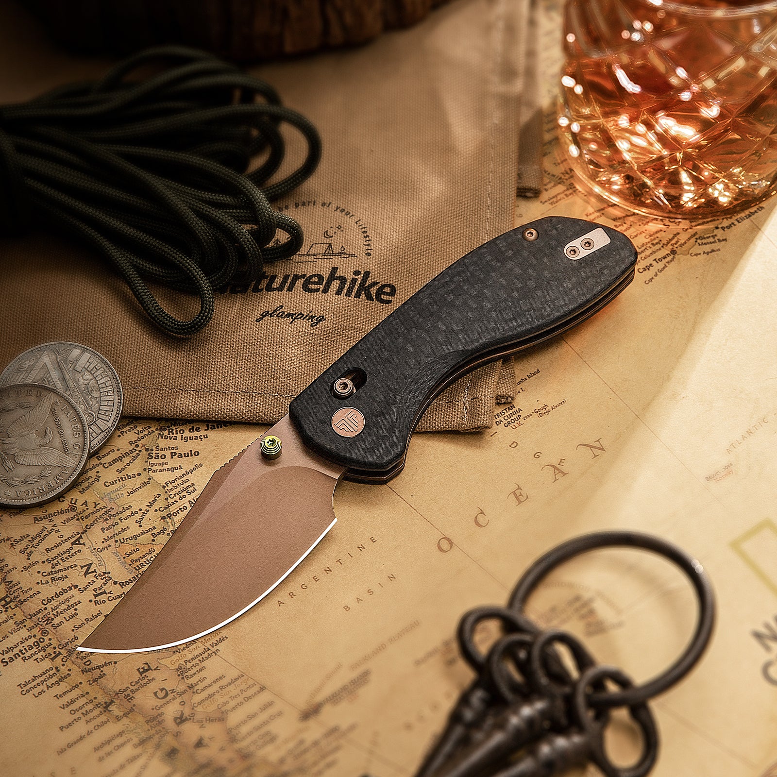 Складаний кишеньковий ніж Hornet-04G Axis Lock EDC, лезо 3,34 дюйма зі сталі 14C28N, ручка з мікарти