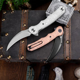 Lacerta-AL Liner Lock EDC Folding Pocket Knife 3.34'' 14C28N Steel Blade,Aluminum Foil Handle,Tiguass Design