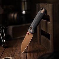 Складаний кишеньковий ніж Hornet-04G Axis Lock EDC, лезо 3,34 дюйма зі сталі 14C28N, ручка з мікарти