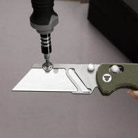 Puppy GM Crossbar Lock EDC Folding Pocket Knife,2.62'' SK5 Blade,Micarta Handle