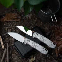 Firefly Ultra-ST Crossbar Lock EDC Folding Pocket Knife,2.99" Titanium Blade,Titanium Handle