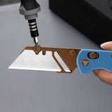 Puppy-LM Crossbar Lock EDC Folding Pocket Knife,2.62'' SK5 Steel Blade,Micarta Handle