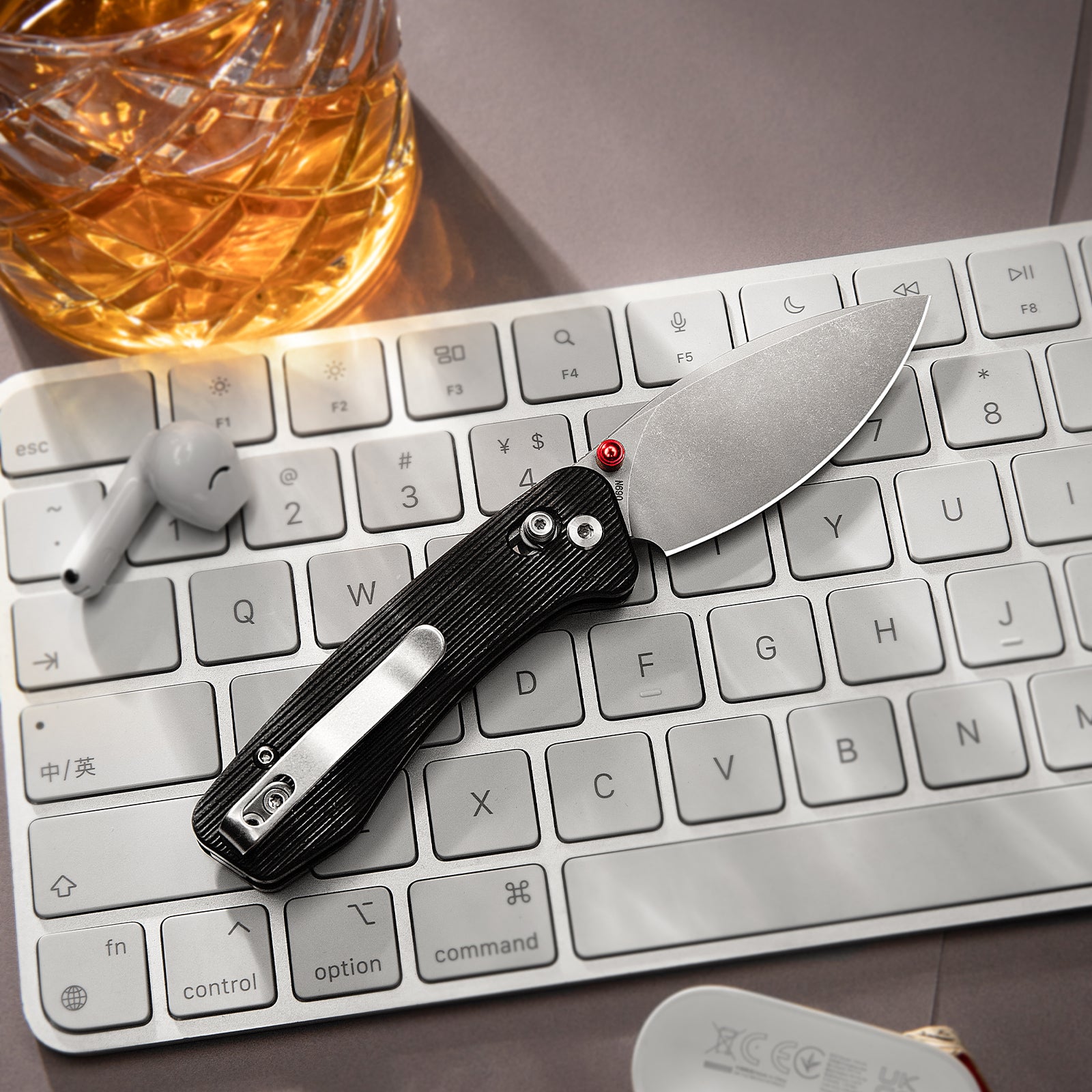 Складаний кишеньковий ніж Koala-B Crossbar Lock EDC, 2,56-дюймове лезо зі сталі N690, ручка з мікарти