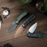 Koala Plus-BM Crossbar Lock EDC Folding Pocket Knife,2.99'' 14C28 Steel Blade, Micarta Handle