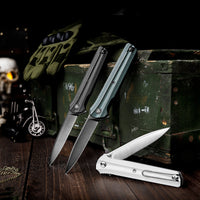 Seagu11-W Liner Lock  Folding Pocket Knife 3.4'' 14C28N Steel Blade,G10 Handle