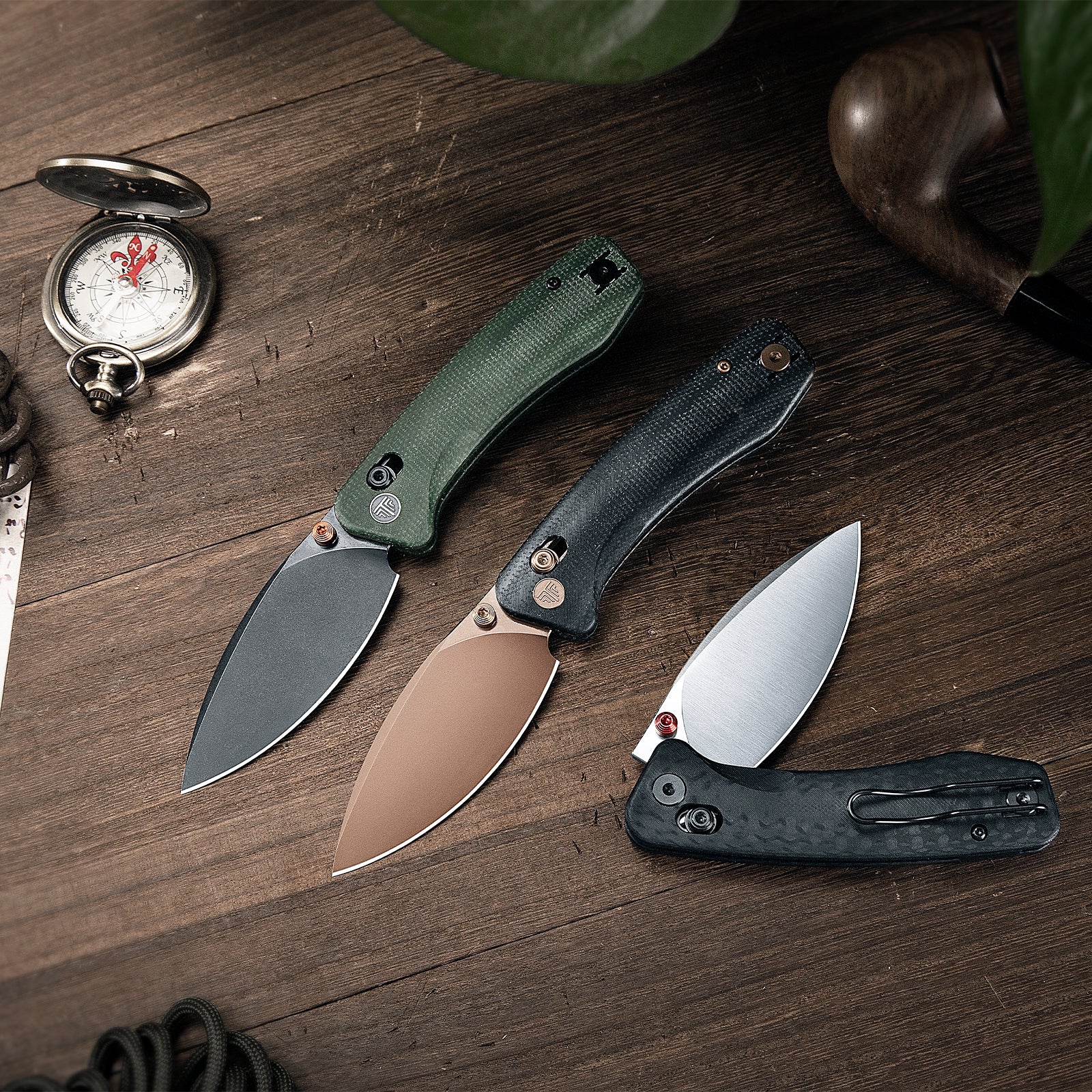 Koala Plus-CG Crossbar Lock EDC Folding Pocket Knife,2.99'' 14C28 Steel Blade, Carbon Fiber G10 Handle
