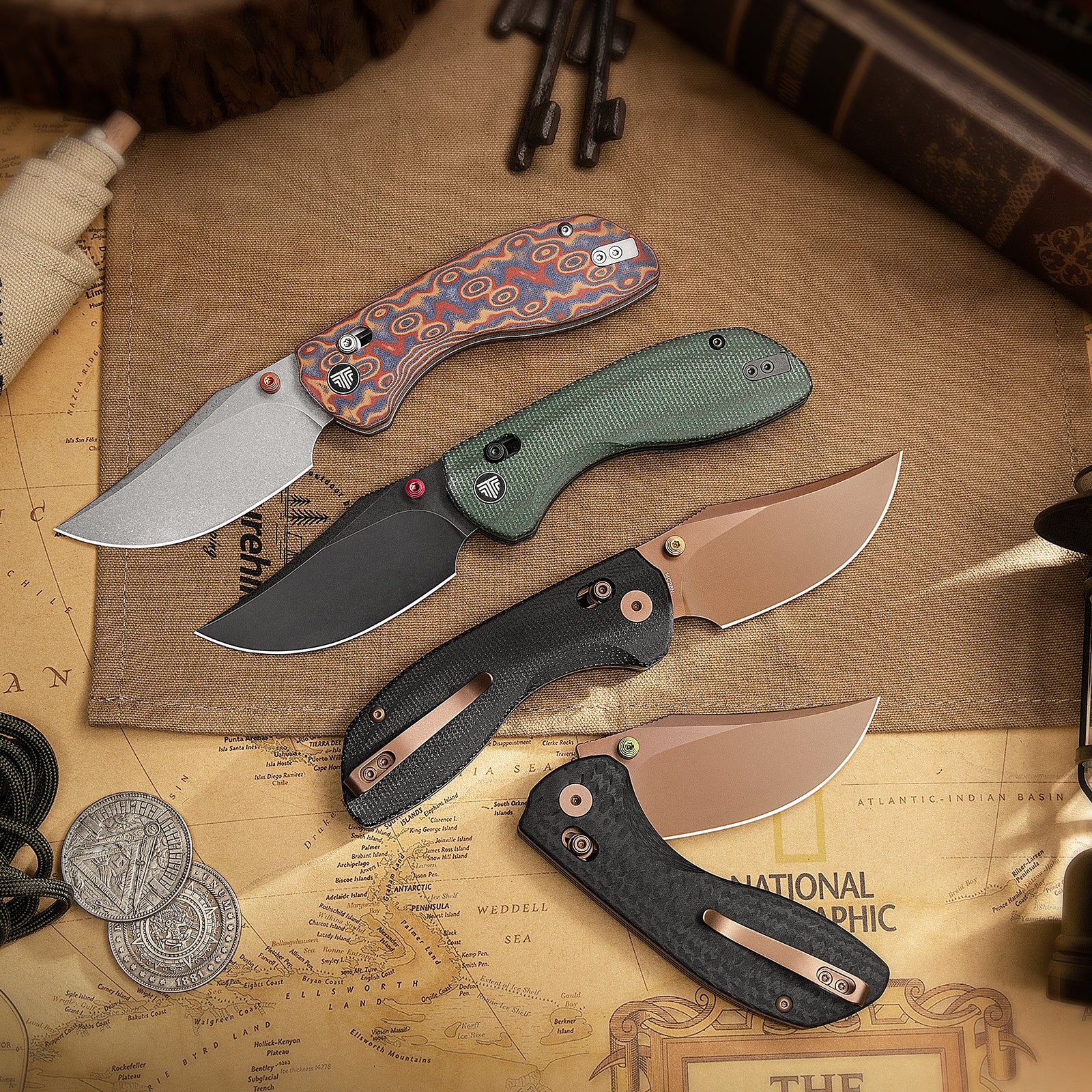 Складаний кишеньковий ніж Hornet-04G Axis Lock EDC, лезо 3,34 дюйма зі сталі 14C28N, ручка з мікарти