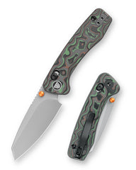 Sloth Ultra-GC Crossbar Lock EDC Folding Pocket Knfe,2.54" M390 Steel Blade, Carbon Fiber Handle