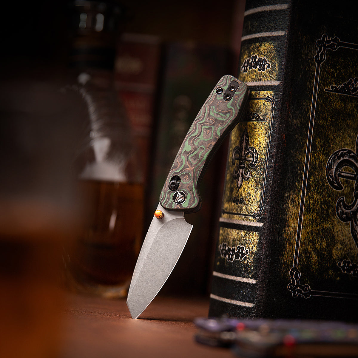 Sloth Ultra-GC Crossbar Lock EDC Folding Pocket Knfe,2.54" M390 Steel Blade, Carbon Fiber Handle