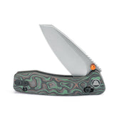 Sloth Ultra-GC Crossbar Lock EDC Folding Pocket Knfe,2.54" M390 Steel Blade, Carbon Fiber Handle