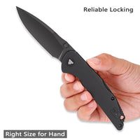 Arae-03B Back Lock EDC Folding Knfe,3.3" 14C28N Steel blade,G10 Handle