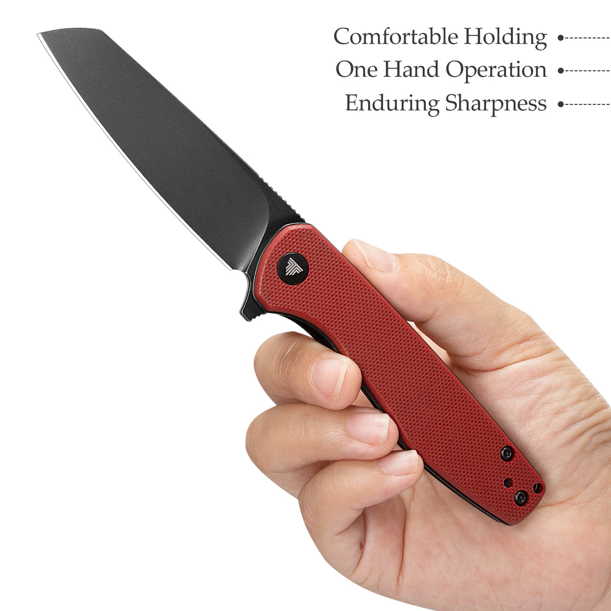 Dickybird-RG Liner Lock EDC Folding Pocket Knife 2.99'' 14C28N Steel Blade,G10 Handle