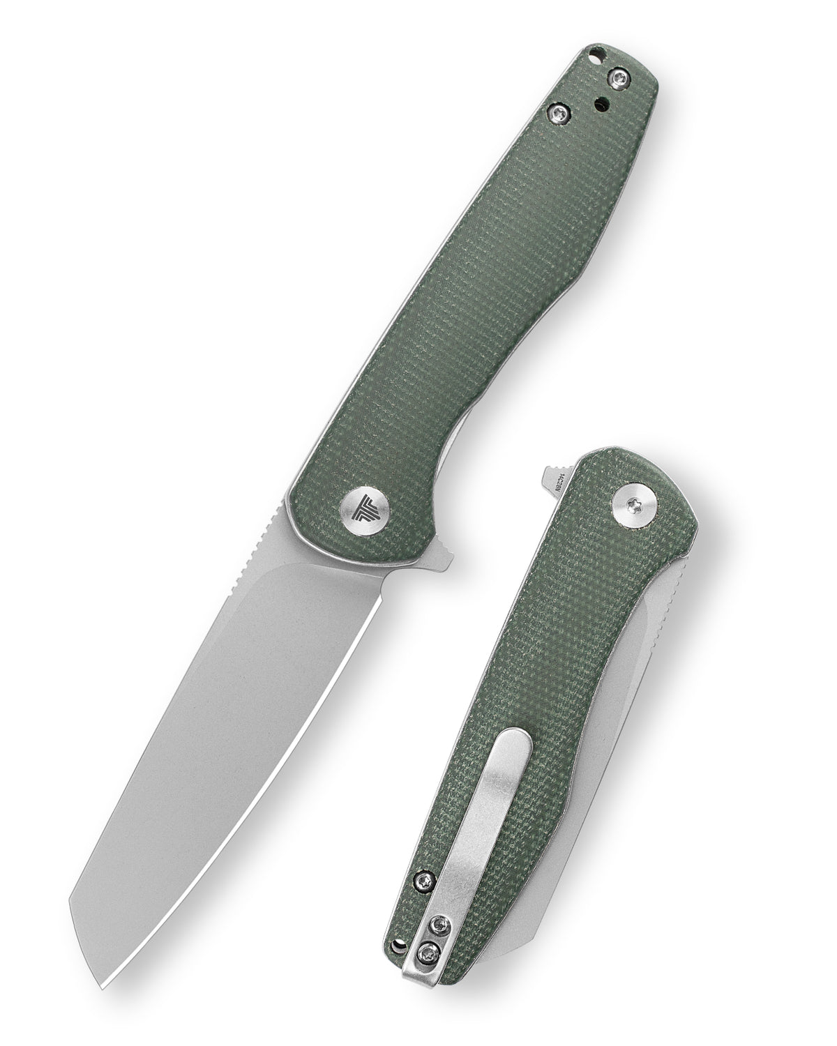 Dickybird-GM Liner Lock EDC Folding Pocket Knife 2.99'' 14C28N Steel Blade,Micarta Handle