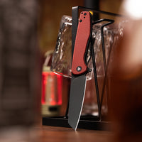 Dickybird-RG Liner Lock EDC Folding Pocket Knife 2.99'' 14C28N Steel Blade,G10 Handle
