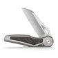 Oph-06S Vertical Hand Satin Finished M390 Blade Titanium Handle with Carbon Fiber