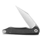 Lynx-05CG Liner Lock,3.7" 14C28N Steel Stonewash Blade,Carbon Fiber & G10 Handle